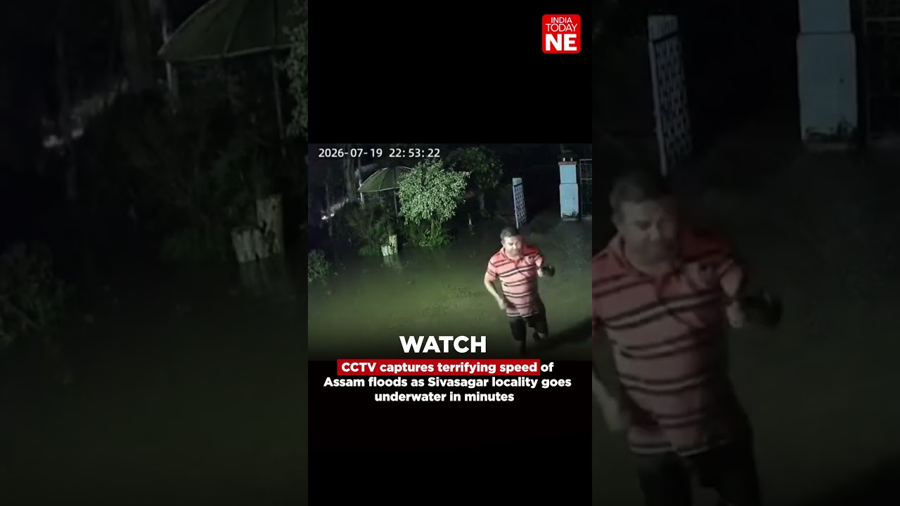 CCTV captures terrifying speed of Assam floods as Sivasagar locality goes underwater in minutes