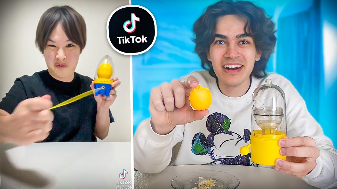 جربت اغرب المنتجات شفتهم في التيك توك !! خلاطة البيض النيئ🥚