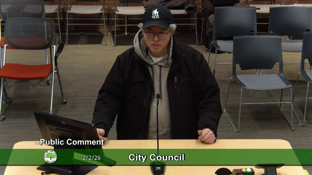 Ann Arbor City Council Meeting 2/2/26