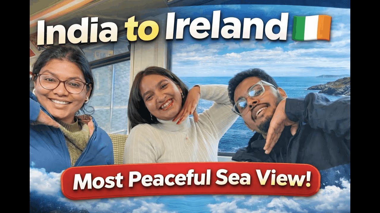 From India to Ireland 🇮🇪 | Walking Alone to Dublin’s Most Peaceful Sea View 🌊