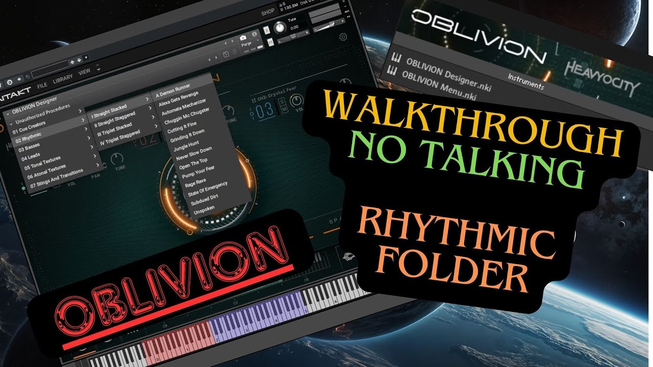 Heavyocity Oblivion Walkthrough All Presets - Part 2 - Rhythmic Folder - No Talking