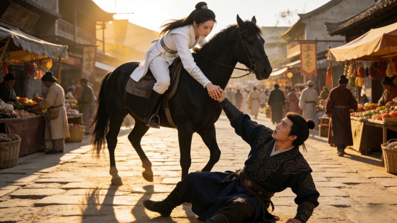 A princess disguises as a man to save a grassland prince, who falls in love with her at first sight.