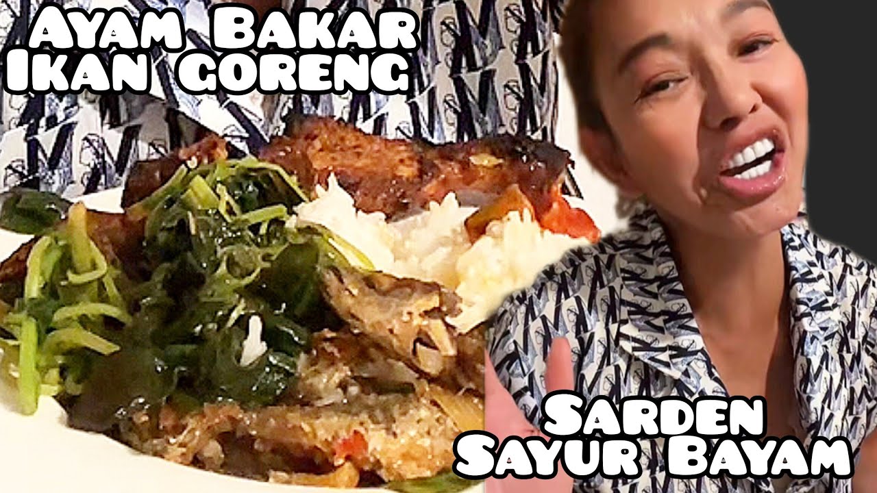 Sampai Nambah Nasi 3x❗Ayam Bakar, Sayur Bayam, Sarden, Ikan Goreng Dan Sambal Balacan