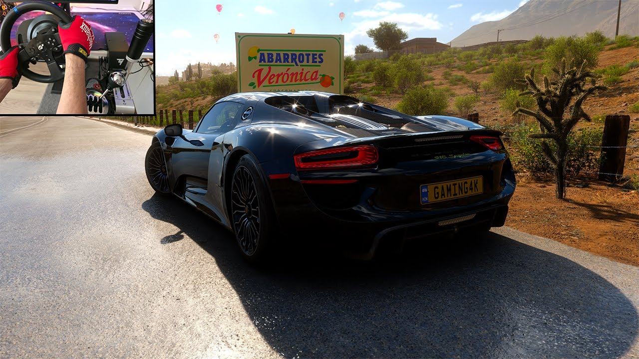 Porsche Spyder 918 Hybrid - Forza Horizon 5 | Trustmaster T300 GT Steering Wheel