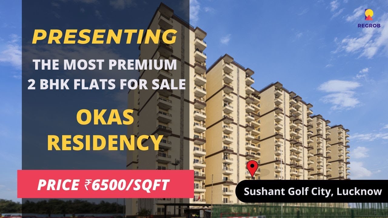 2 BHK Flats For Sale in Sushant Golf City Lucknow | ☎ 7428092718 | Okas Residency #flatsforsale