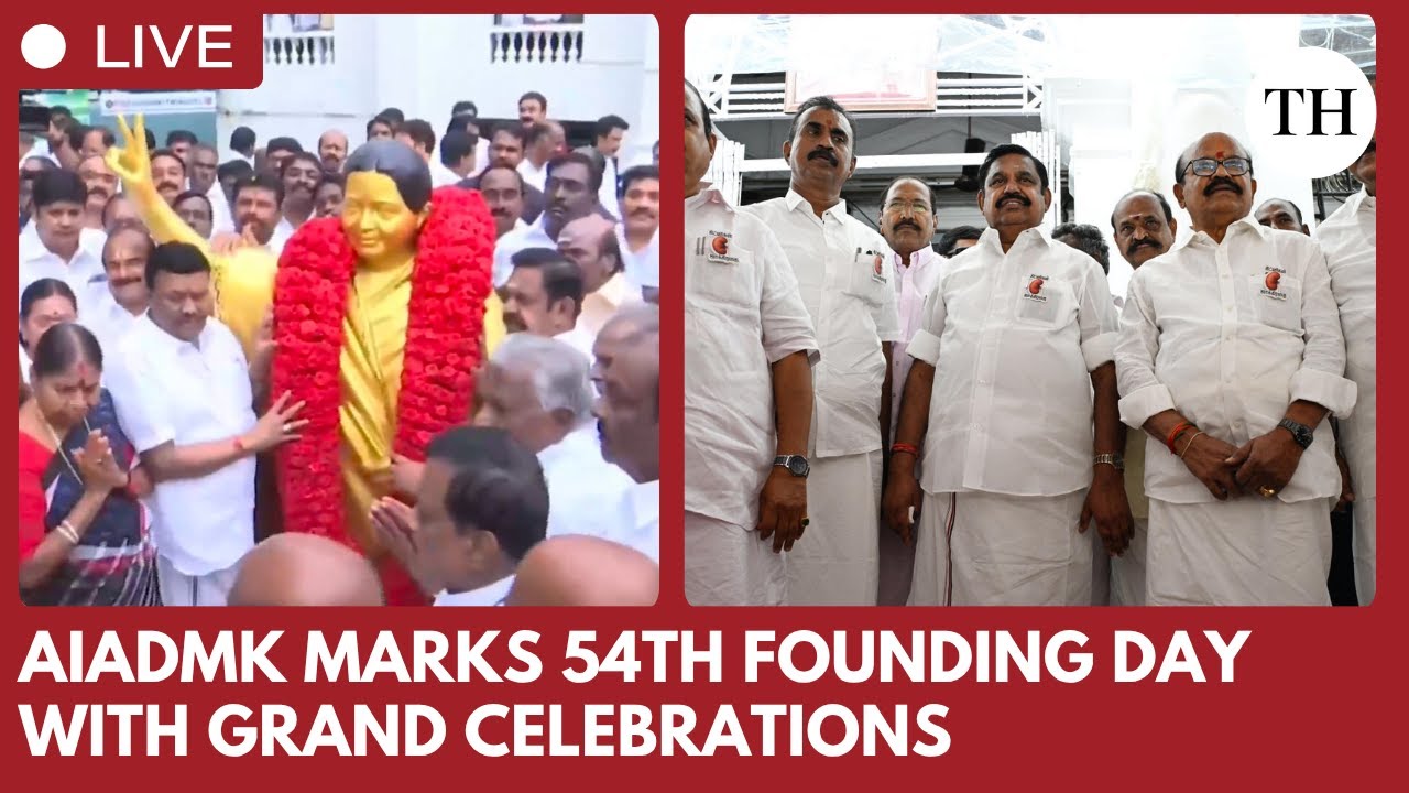 AIADMK to Celebrate 54th Founding Day with statewide welfare events | MGR | Jayalalitha