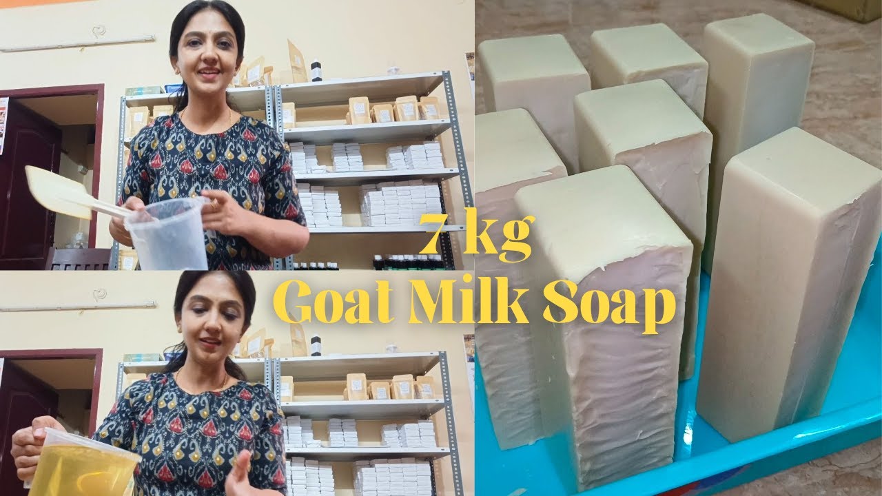 10kg Goat milk Soap in Making🧼🐐 #anbudanpriya Online | Offline Soap Making Workshop 👇
