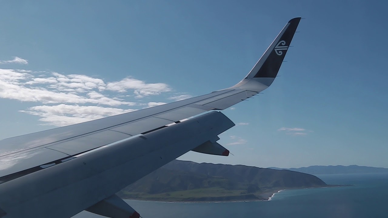 Air New Zealand A320 Sharklets Approaching Wellington
