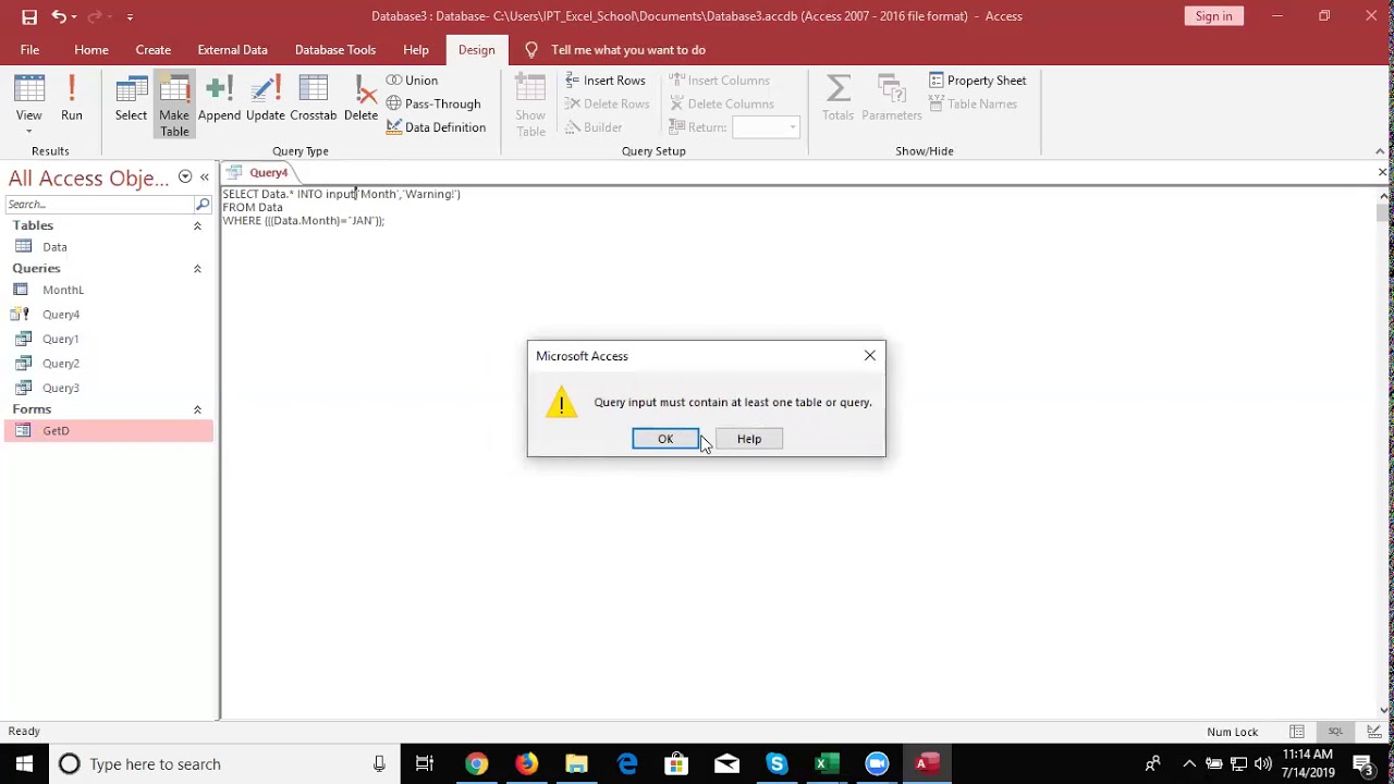 MS Access 2019 Training in Hindi