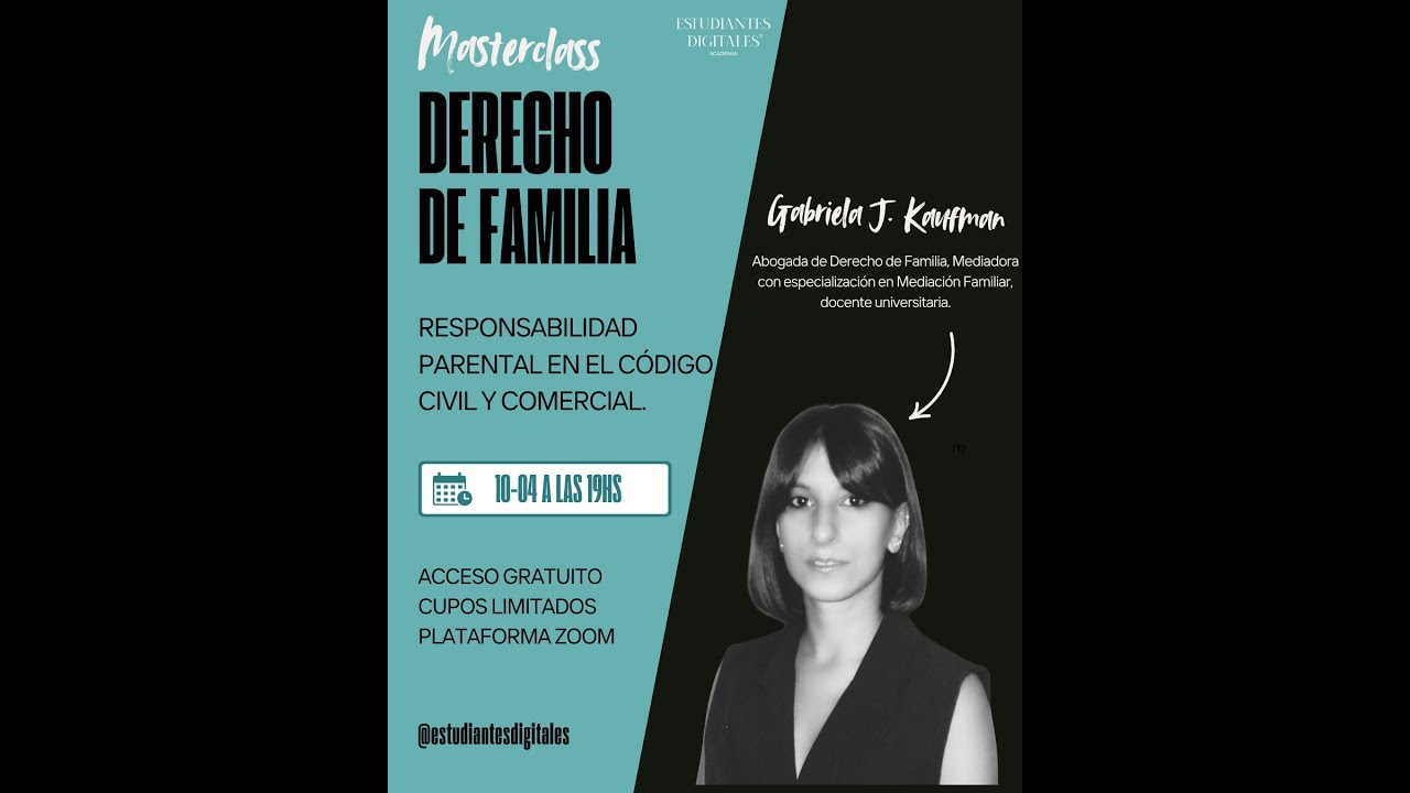 Masterclass Derecho de Familia: Responsabilidad Parental en el CCYC