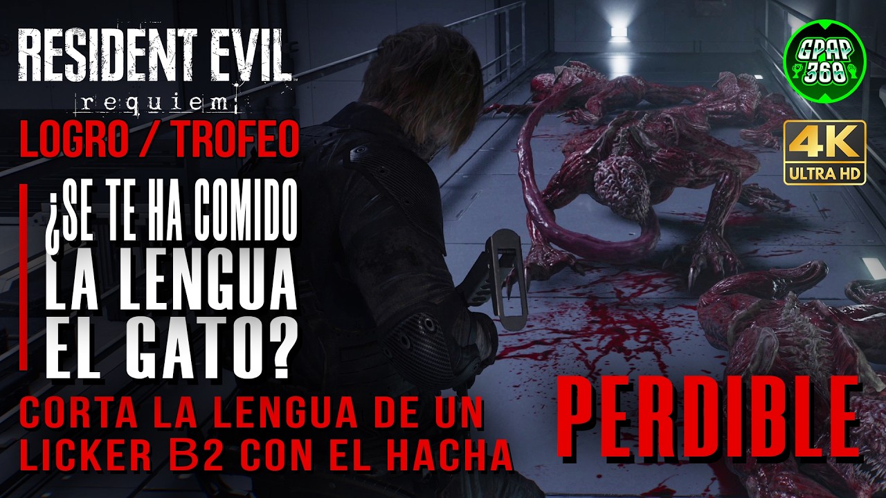 Resident Evil Requiem | Logro / Trofeo: &iquest;Se te ha comido la lengua el gato? (Cortar lengua a licker)
