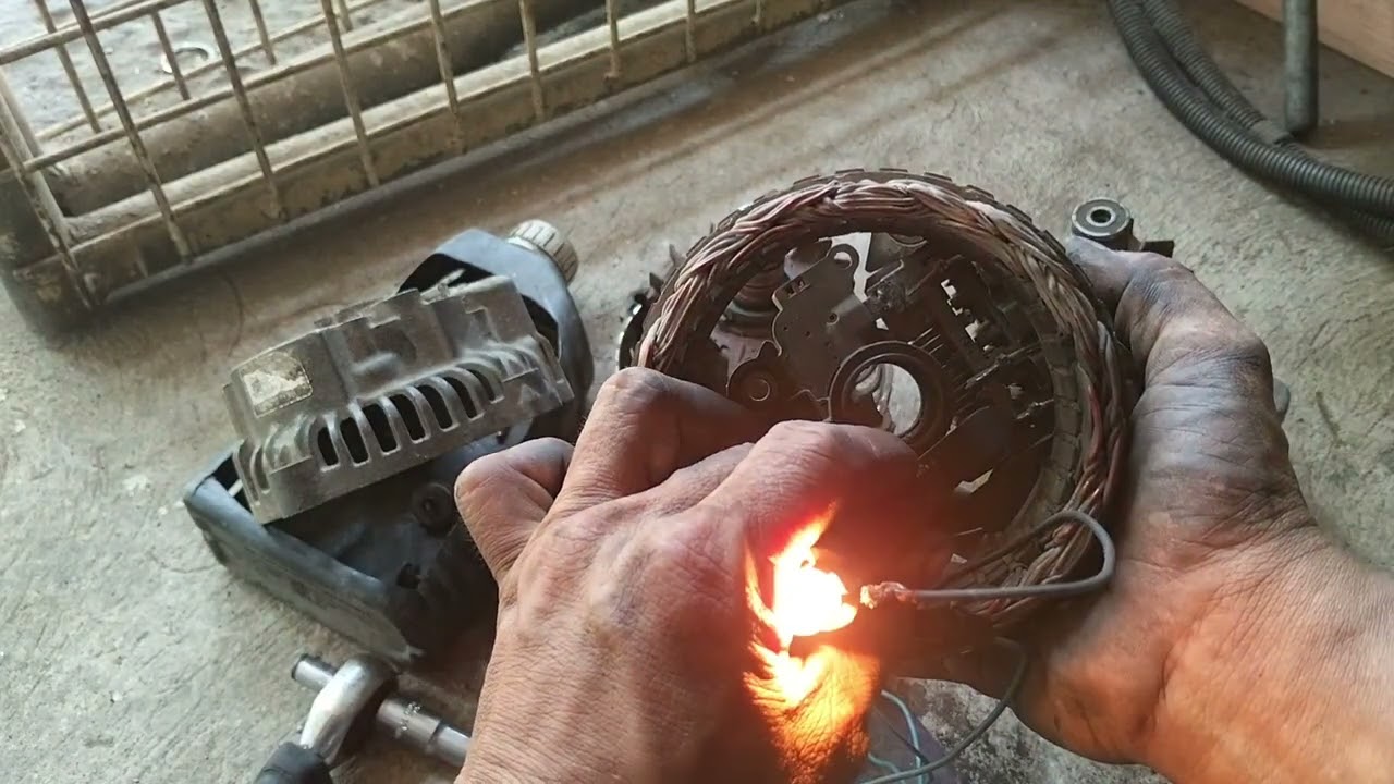 Paano mag repair ng alternator Nissan Sentra rewind rotor