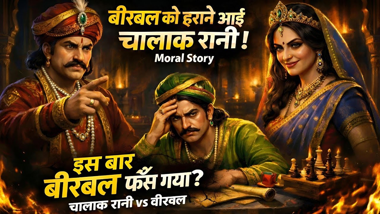बीरबल को हराने आई चालाक रानी | अकबर बीरबल की सबसे बड़ी दिमागी जंग | Moral Story #kahani #hindi 