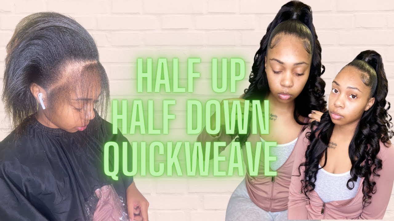 How To Do Half Up Half Down Quickweave