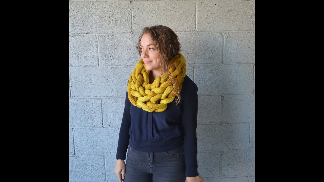 How to make a chunky cowl infinity scarf