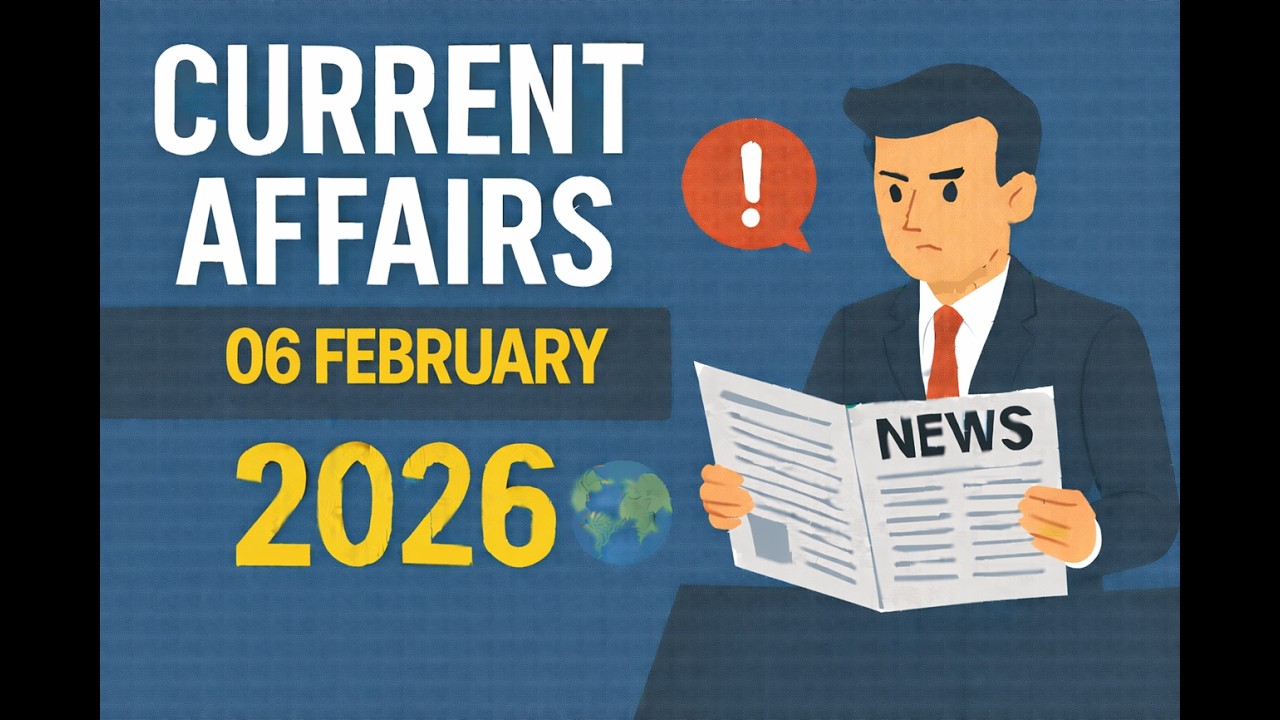 Current Affairs Today | 06th February 2026 | Top MCQs for Govt Exams  #currentaffairs #ssc