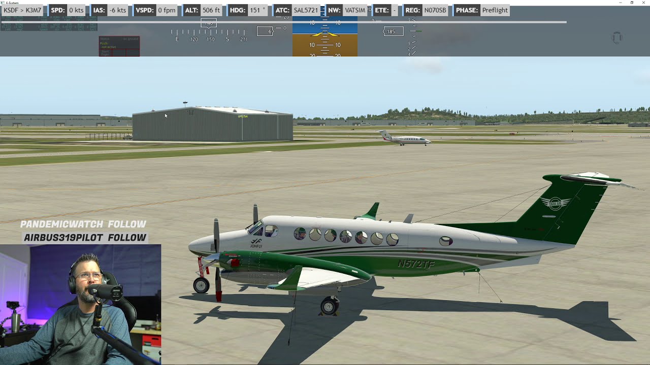 New AirFoilLabs KingAir 350 Update VATSIM - Snakair.com - Dark Panel Mod - AFL - X-Plane 11