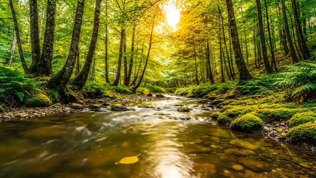 Refreshing Morning Nature Sounds | Birds Chirping & Mountain River