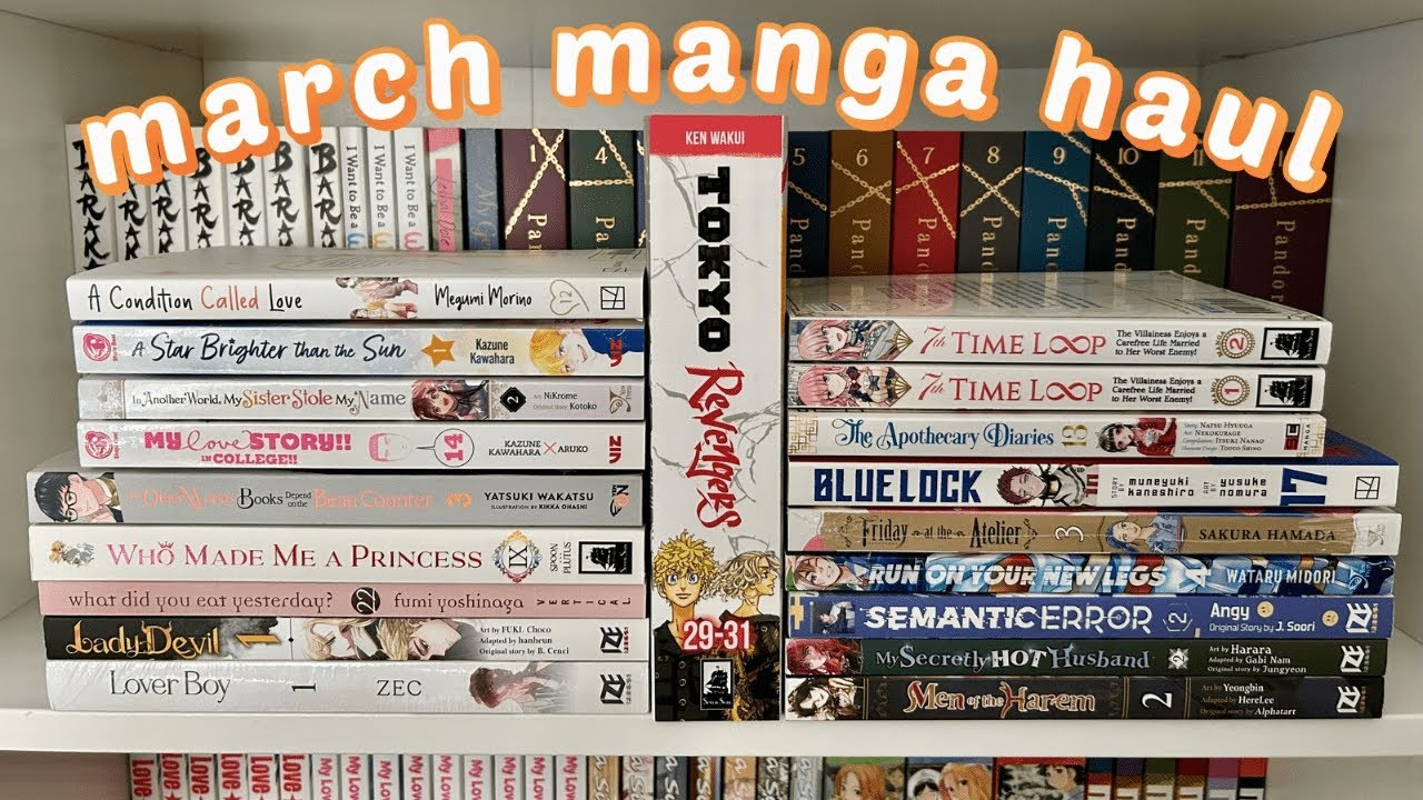 collective manga haul & unboxing - march 2025