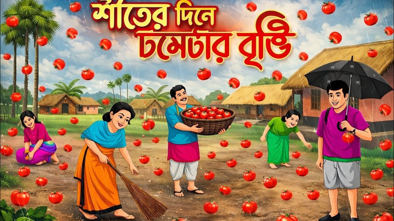 শীতের দিনের টমেটো বৃষ্টি 🍅🌧️ | অবাক করা গ্রাম বাংলার টমেটো সংগ্রহ