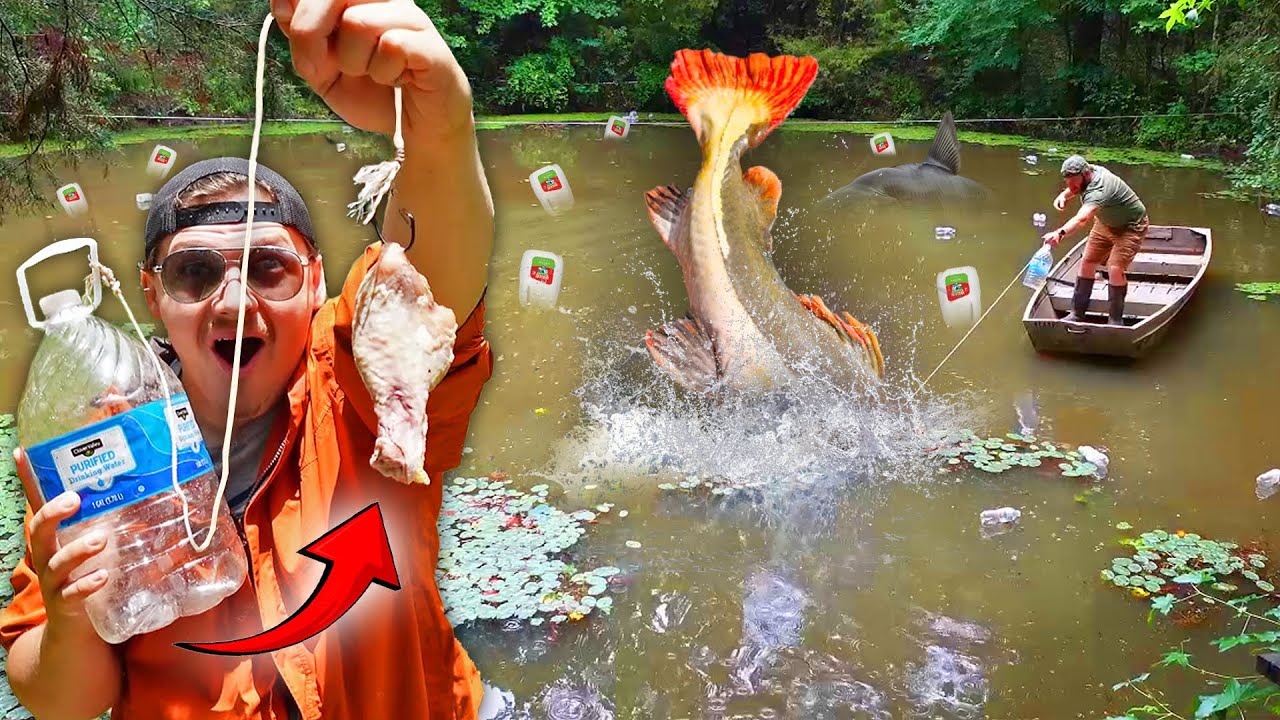 We Threw 100 Jug Lines in our Dead Pond!