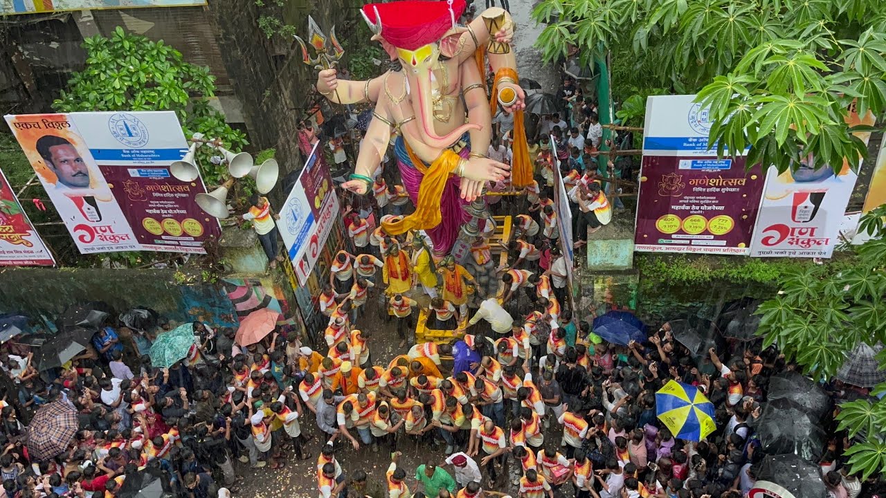 First Look | Parel Cha Raja Aagman Sohala 2024 |  jai Malhar| Mumbai Ganpati Aagman 2024