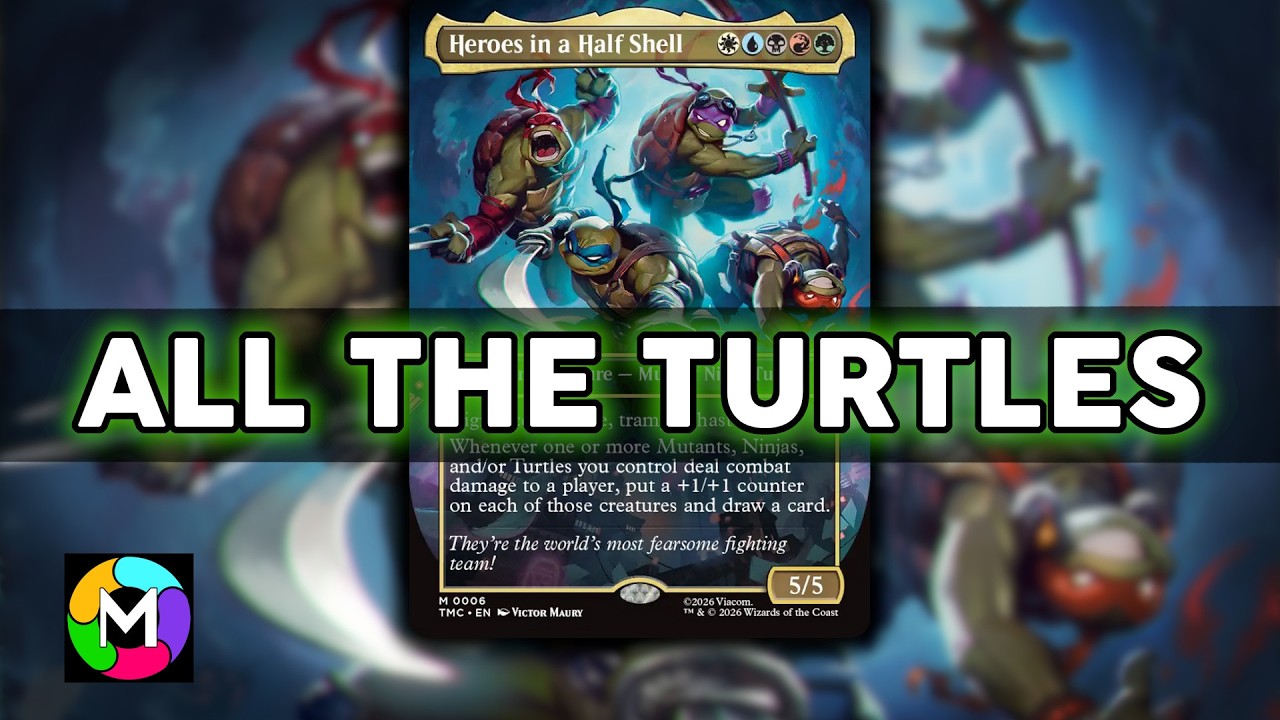 How many Turtles can one deck have??!!?? (Magic the Gathering TMNT Brawl Commander Deck)
