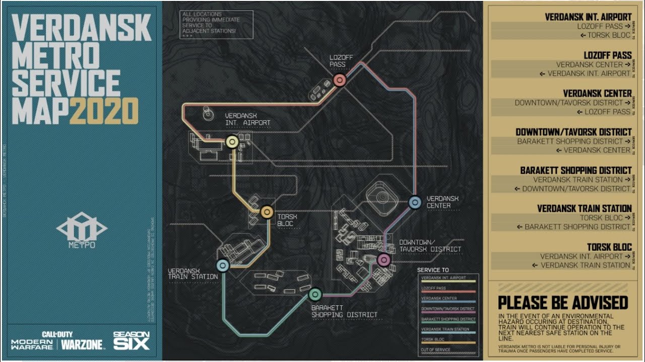 Call of Duty Warzone - Season 6 !!! ALL SUBWAY LOCATIONS #URBEX