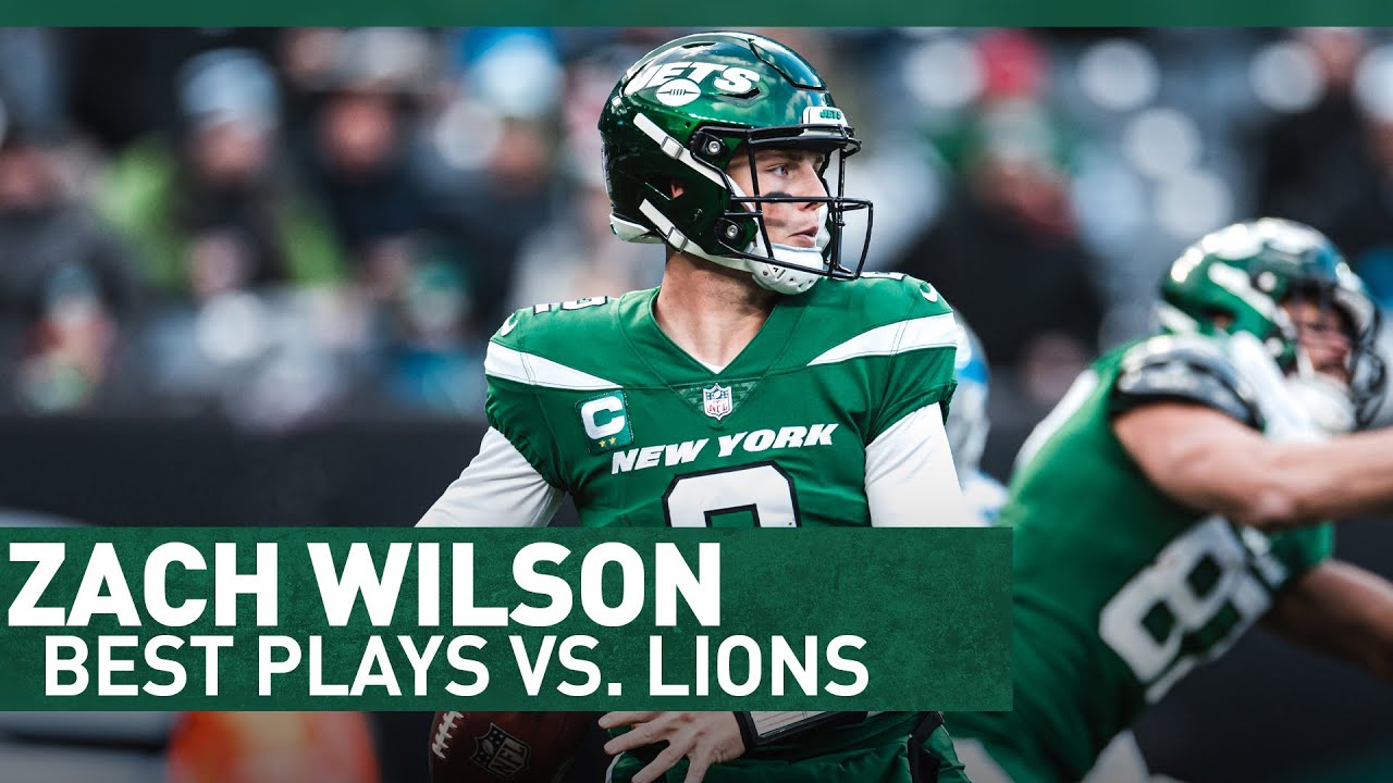 Zach Wilson's Best Plays From 324-Yard Game | Week 15 vs. Detroit | New York Jets