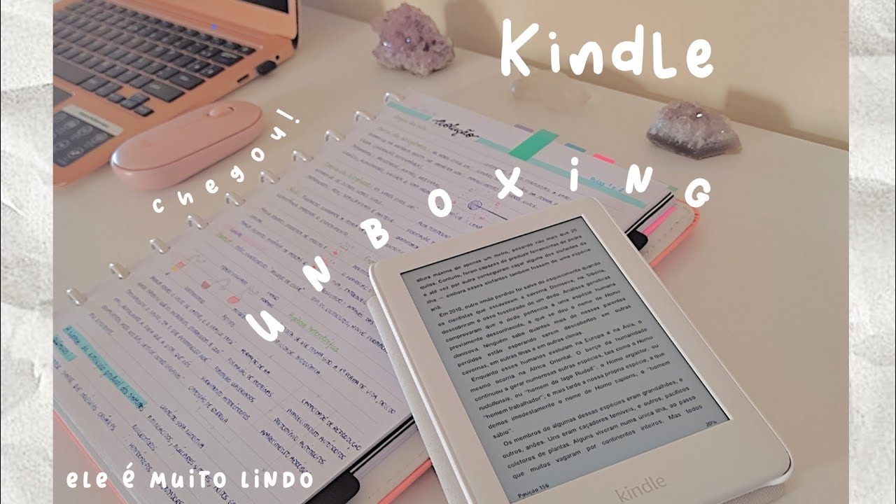 📦 [UNBOXING] Kindle 10 geração e case 🤍