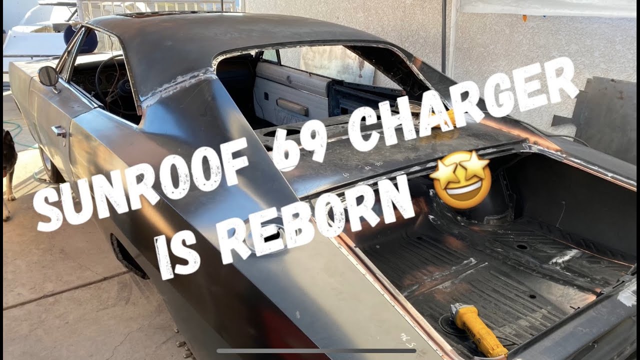 Часть 5...завершение реставрации очень редкого люка на крыше Dodge Charger 1969 года