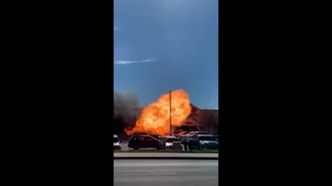 Truck explodes in a Montana parking lot
