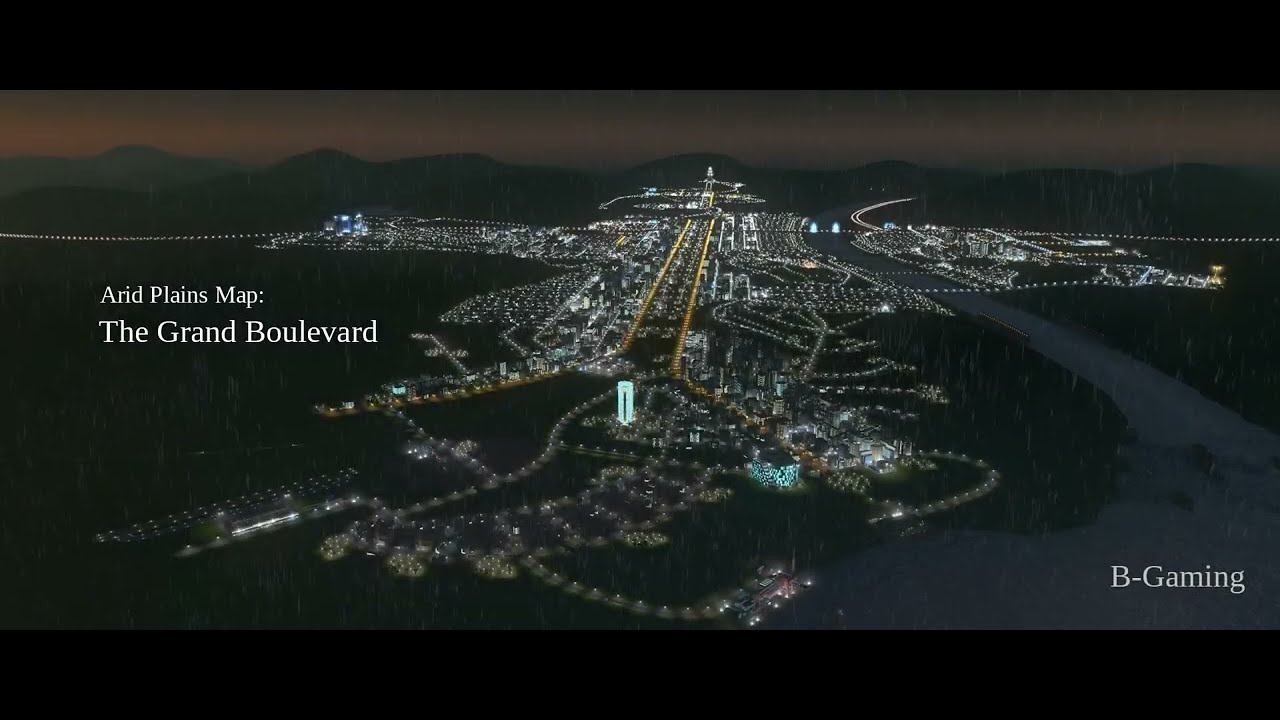 Cities Skylines: Arid Plains Map, Vanilla