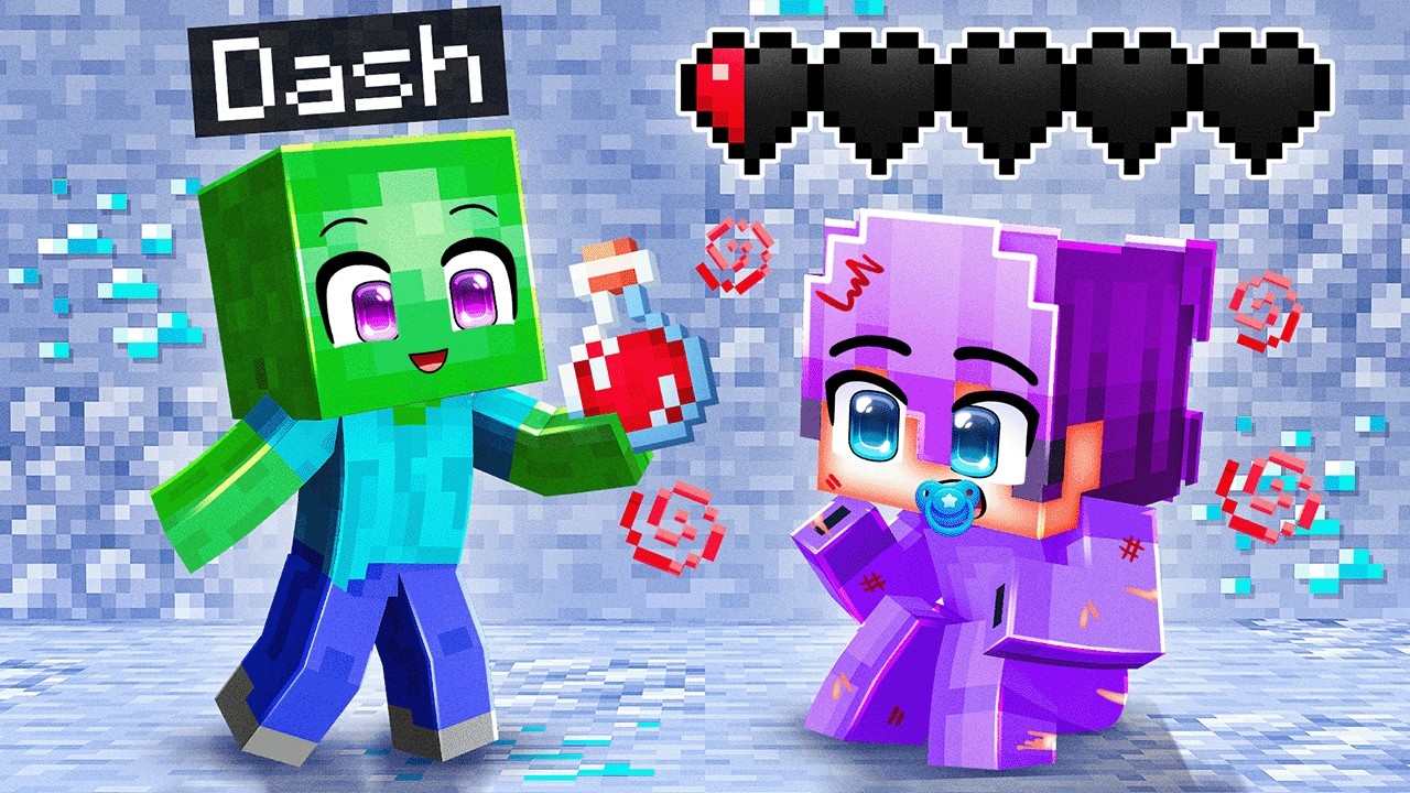 Playing as a BABY ZOMBIE In Minecraft!