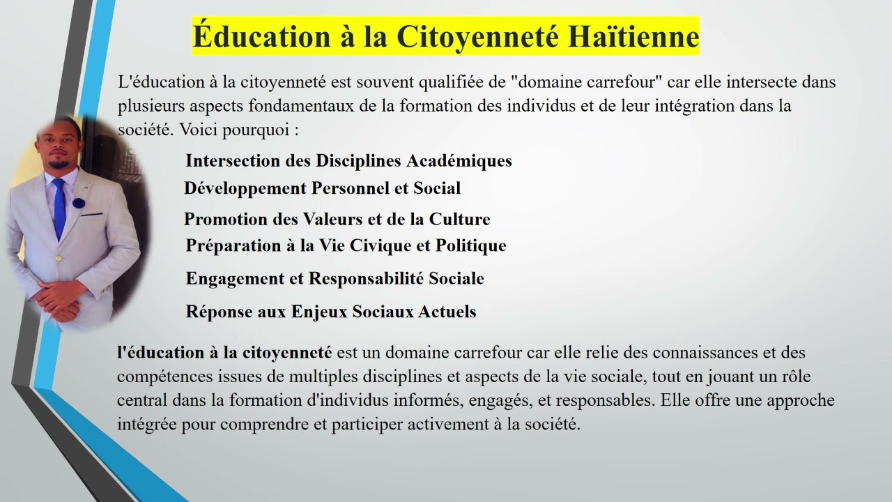 Cours d’éducation à la Citoyenneté au Niveau de 3e Cycle Fondamental
