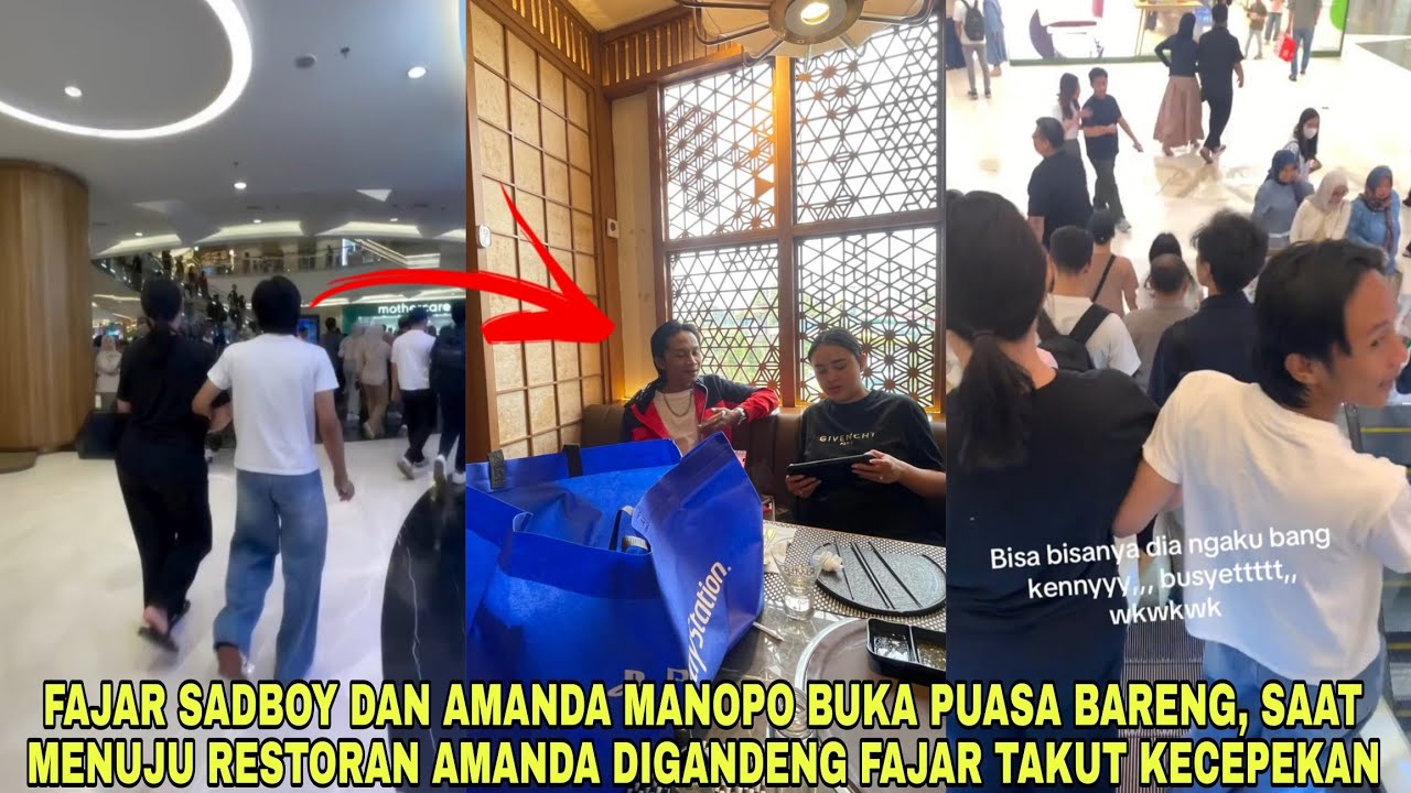 Fajar Sadboy Amanda Manopo Buka Puasa Bareng, Menuju Restoran Amanda Digandeng Fajar Takut Kecepekan