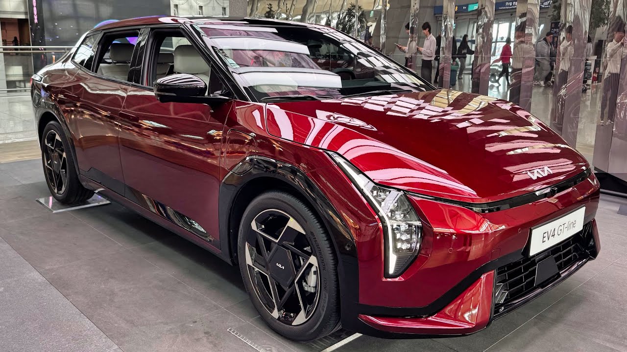 The new 2026 kia ev4 gt-line exterior & Interior walkaround(4k)