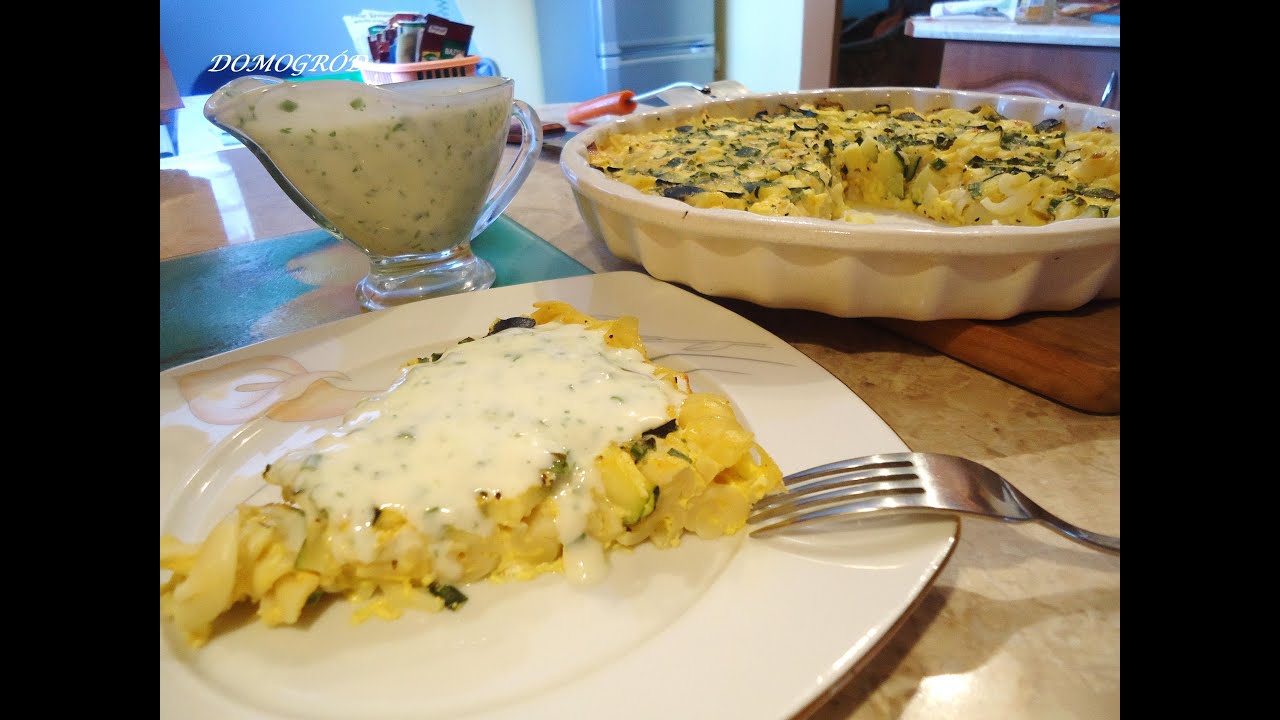 Zapiekanka z makaronem i cukinią