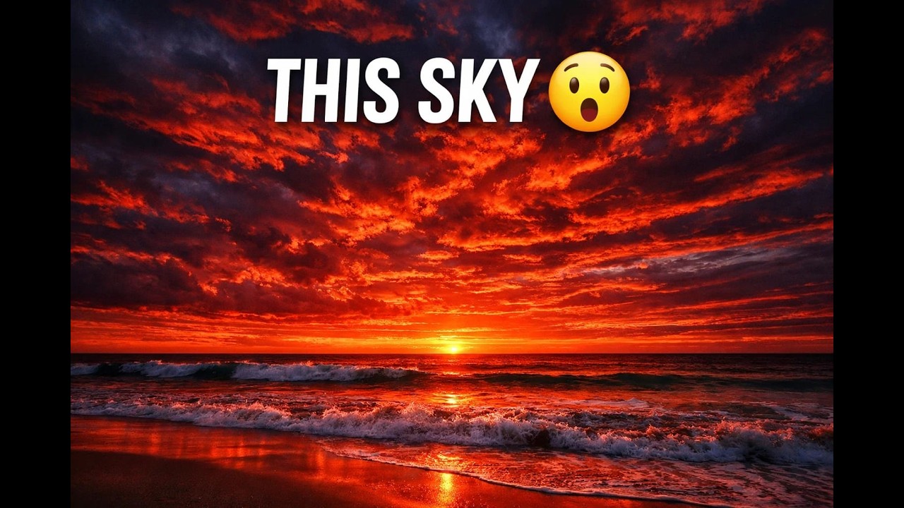 Crimson Sunset at Scarborough Beach Was Unreal 🌅