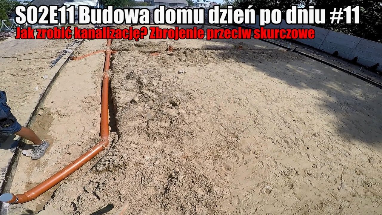 S02E011 - Jak zrobić kanalizację ? Budowa domu dzień po dniu. #11 #vlogbudowlany