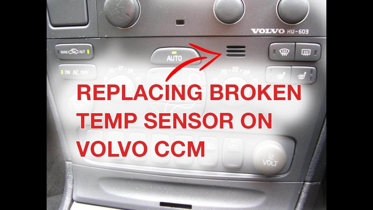Fixing a broken temp. sensor on Volvo V70, S80 or S60 CCM (Climate Control Module)