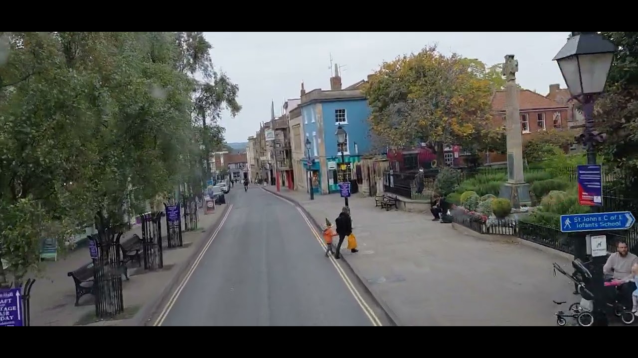 Riding through Glastonbury 