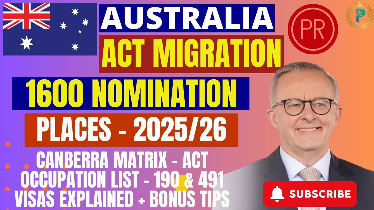 ACT Migration Program 2025-26 - 190 & 491 Visa Streams Explained