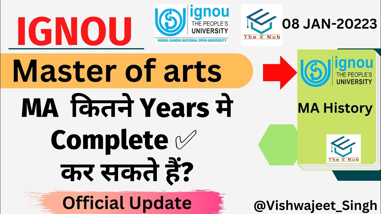 MA कितने Years मे Complete ✅ कर सकते हैं? || IGNOU || MA History IGNOU || @TheENub