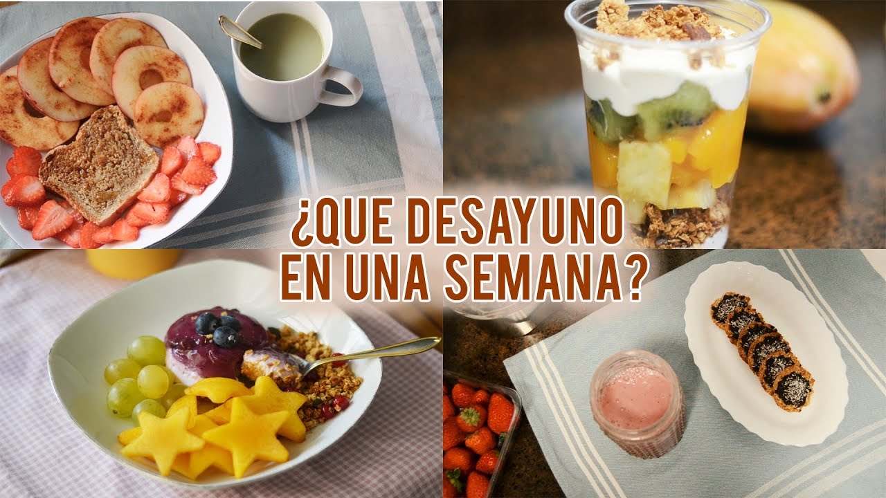 ¿Qué desayuno (sano) en una semana?