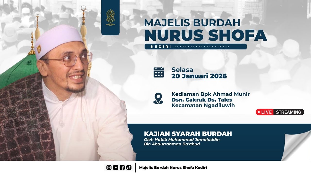 🔴LIVE Majelis Burdah Nurus Shofa Kediri 27/01/26 Musholla Al Muttaqin Ds. Butuh Kec. Kras