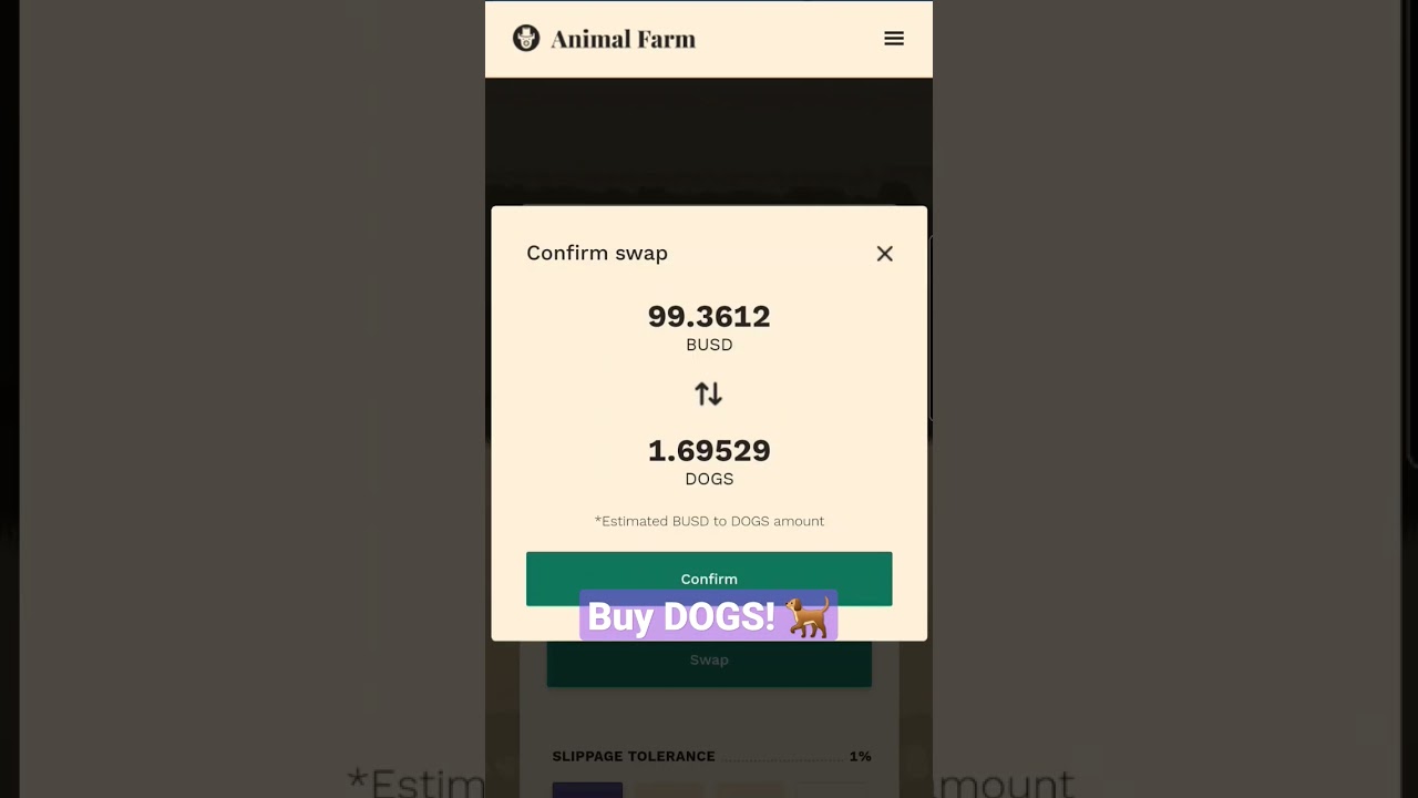 How to BUY DOGs on Animal Farm! 😈 #drip #crypto