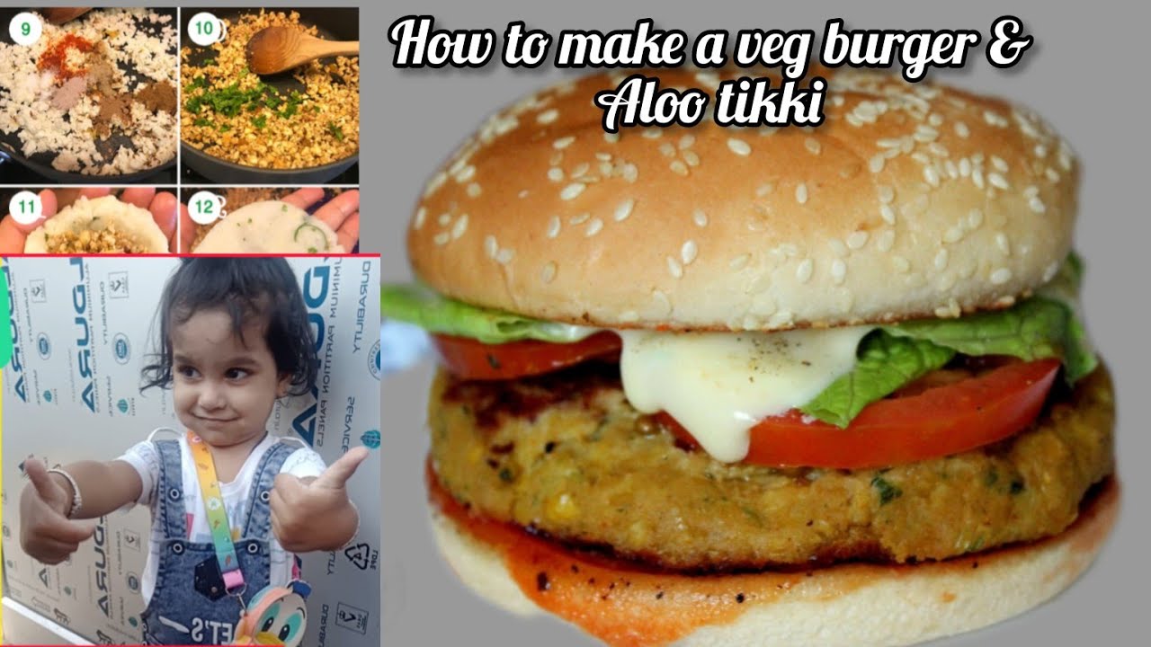 Aloo tikkki 🍔 burger at home |easy recipe burger |bazaar jaisa burger ghr pe banaye