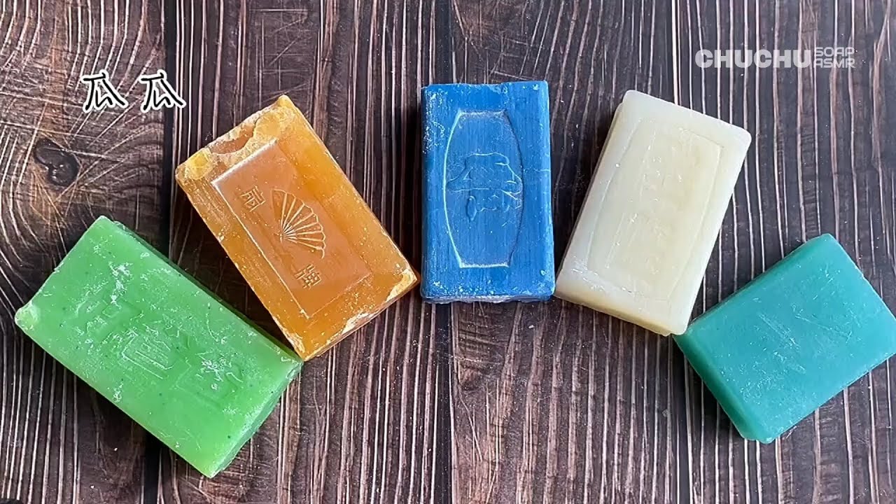 🤩Relaxing ASMR SOAP•Cutting Dry Soap•Bundle of 05 mix colourful ✨ soap & cutting asmr