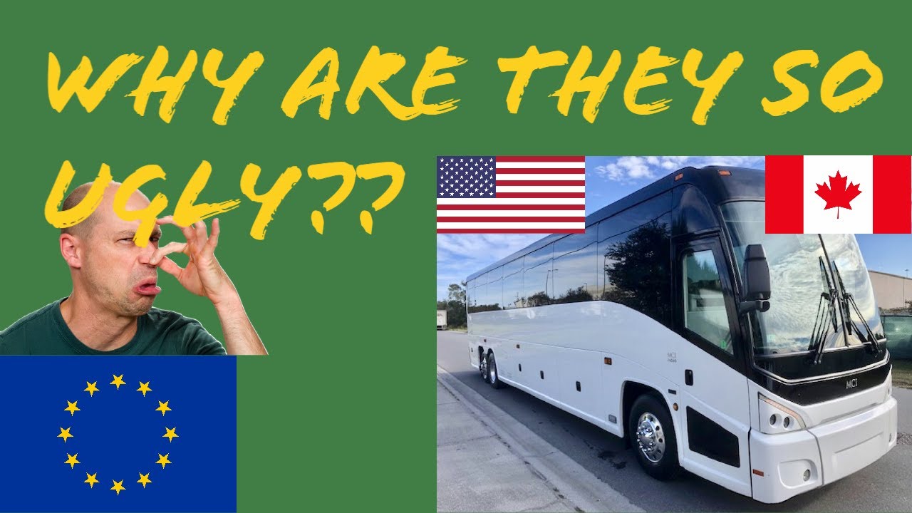 Why are buses in North America so Ugly to Europeans?